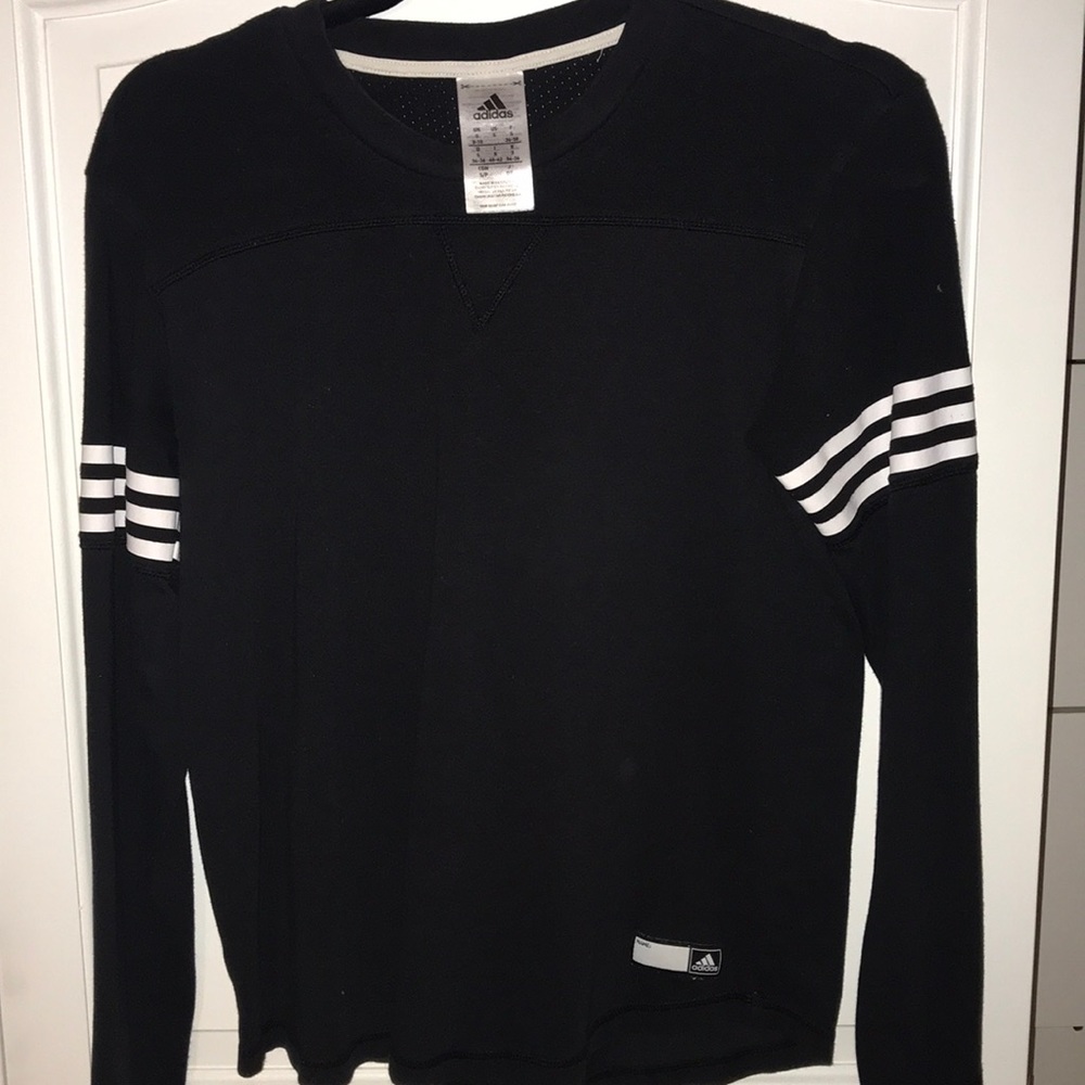 black and white adidas long sleeve